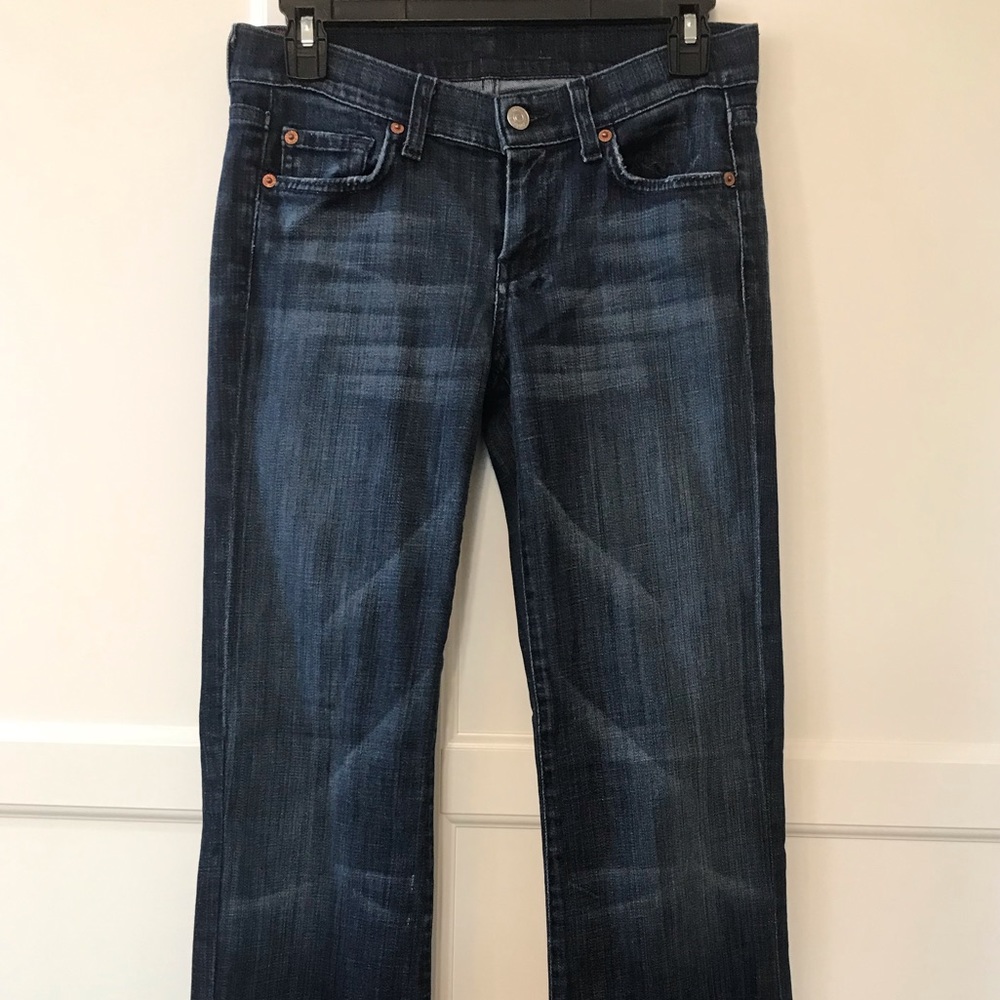 7 for all mankind dark wash jeans 26